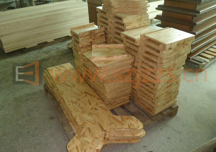 Official 帽子品牌雙面木制展示架案例