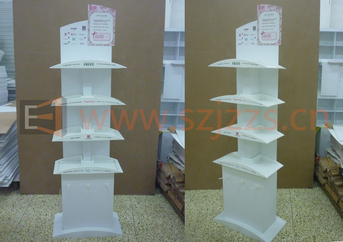 五洲會(huì)海購商城化妝品展示架案例