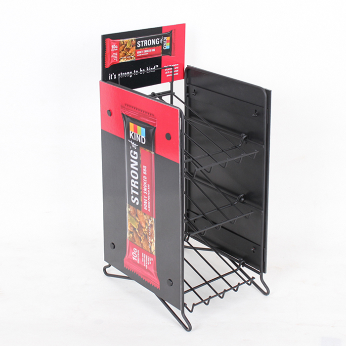 超市收銀臺零食/巧克力展示架促銷架