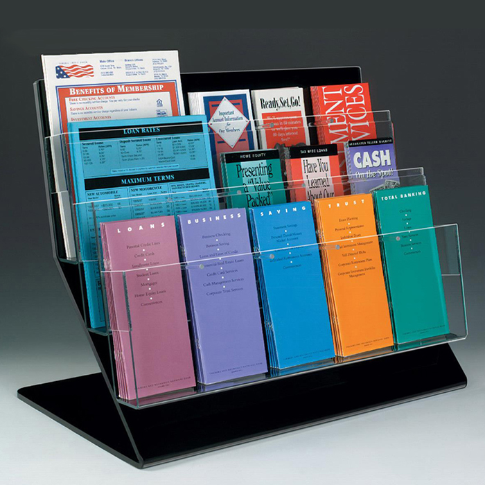 冊子資料展示架定制 透明亞克力展示架