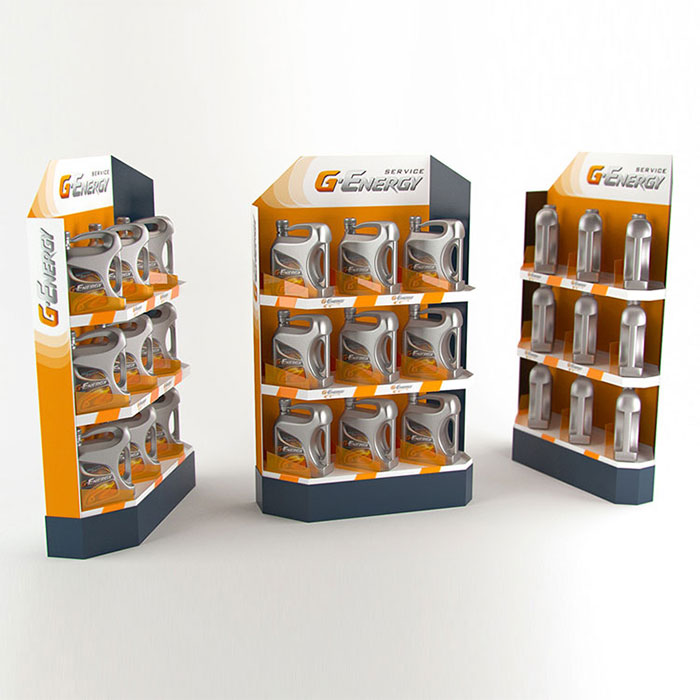 機油展示架定制,機油陳列展示架訂做