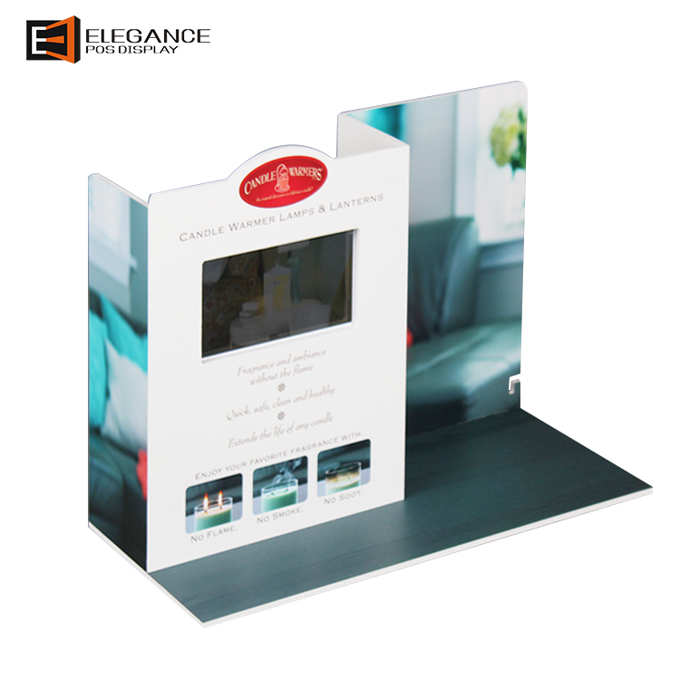熱銷PVC臺面燈臺燈展示架，帶LCD和1G SD卡，用于購物商店