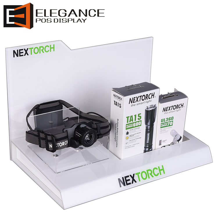 定制亞克力臺面宣傳手電筒展示架 工廠設計