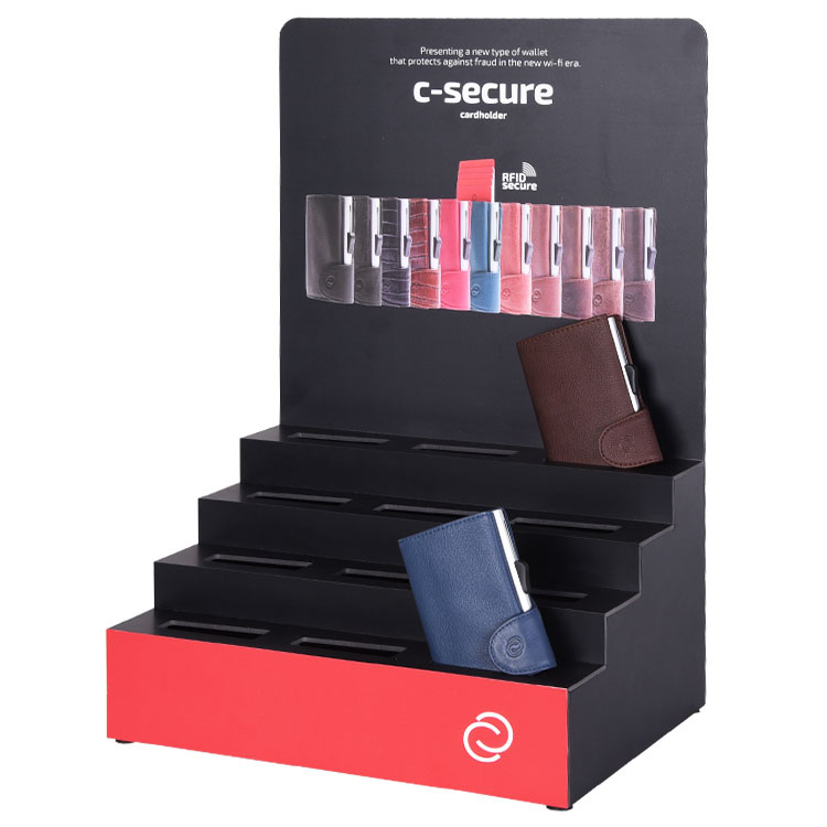 定制臺面亞克力3層階梯錢包展示架 工廠直銷 定制臺面亞克力3層階梯錢包展示架 工廠直銷